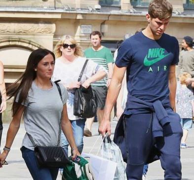 Janet Stones son John Stones with his ex-girlfriend.